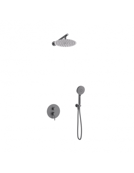 Zestaw prysznicowy Corsan Ango Z01MGM z deszczownicą 25 cm, baterią podtynkową i prysznicem