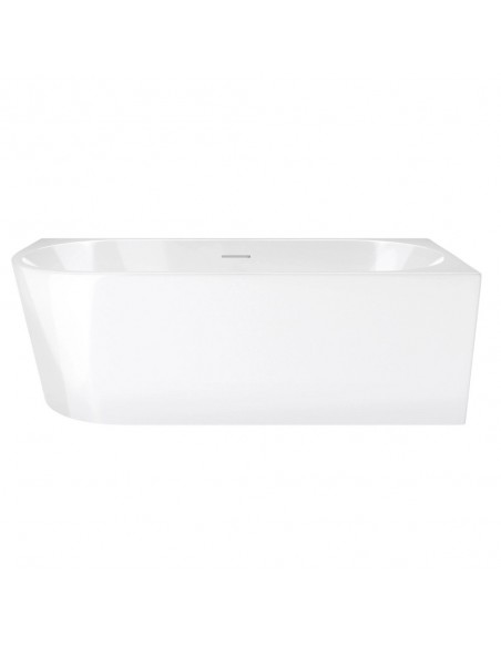 Wanna narożna INTERO V230MPCH 150 cm Montaż prawostronny Przelew szczelinowy Korek klik klak Chrom