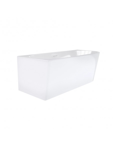 Wanna narożna INTERO V230MLGL 150 cm Montaż lewostronny Przelew szczelinowy Korek klik klak Złoty