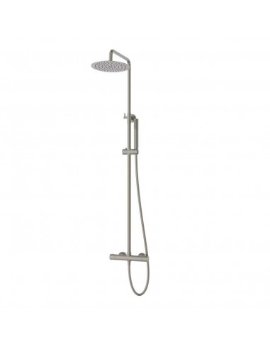 Kolumna prysznicowa LUGO CMN01TBSL Deszczownica 25cm Termostat Stal szczotkowana