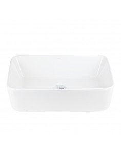 Umywalka nablatowa ANGO UC5627CH prostokątna 480x295x135 mm Chromowany korek 2