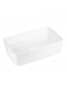 Umywalka nablatowa ANGO UC5627WH prostokątna 480x295x135 mm Biały korek