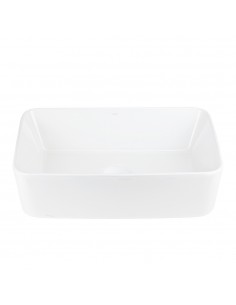 Umywalka nablatowa ANGO UC5627WH prostokątna 480x295x135 mm Biały korek 2