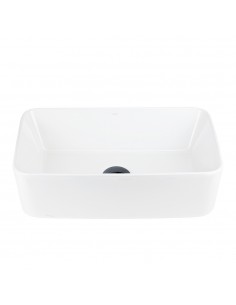 Umywalka nablatowa ANGO UC5627BL prostokątna 480x295x135 mm Czarny korek 2