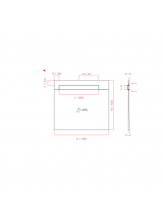 Showerlay Wiper 1 Way 1100. . . 