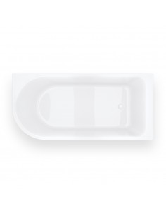 Wanna narożna INVELIA V220XLPWH 170x80cm Montaż prawostronny Korek klik klak Biały