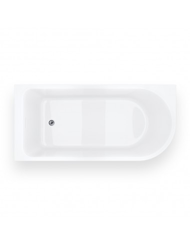 Wanna narożna INVELIA V220XLLCH 170x80 cm Montaż lewostronny Korek klik klak Chrom