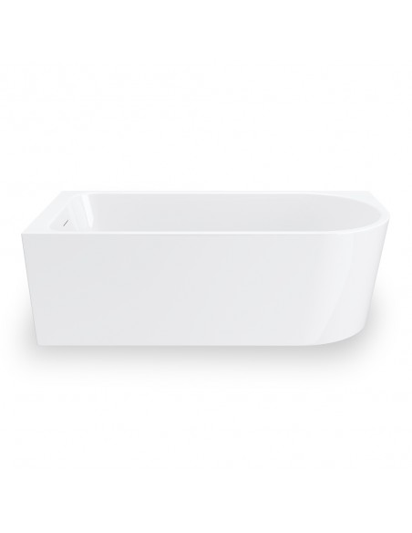 Wanna narożna INVELIA V220XLLBGL 170x80 cm Montaż lewostronny Korek klik klak Złoto szczotkowane