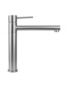 Wysoka bateria umywalkowa LUGO CMB7521BSL Stal szczotkowana z ruchomą wylewką 2