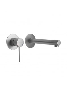 Bateria umywalkowa podtynkowa LUGO CMB7515BSL z wylewką Szczotkowana Stal