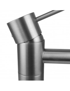 Bateria umywalkowa podtynkowa LUGO CMB7515BSL z wylewką Szczotkowana Stal 2