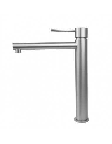 Wysoka bateria umywalkowa LUGO CMB7512BSL Stal szczotkowana