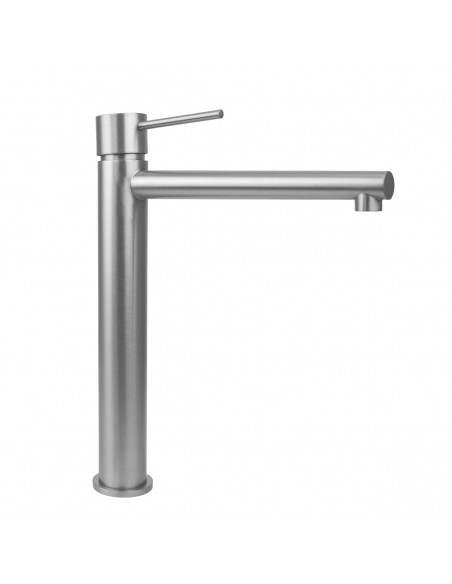 Wysoka bateria umywalkowa LUGO CMB7512BSL Stal szczotkowana