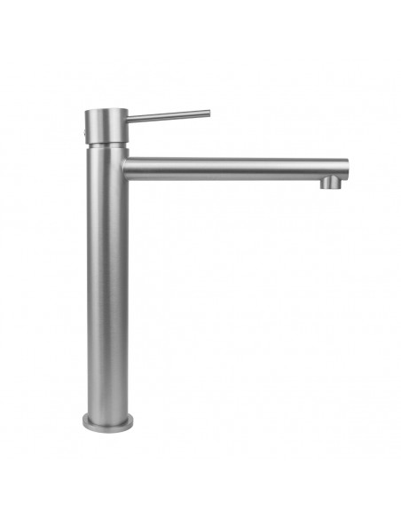 Wysoka bateria umywalkowa LUGO CMB7512BSL Stal szczotkowana