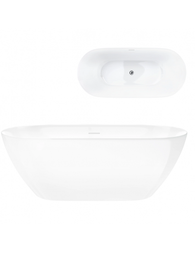 Wanna Wolnostojąca OLVENA V041XLCH 170 Cm Korek Klik Klak Chrom