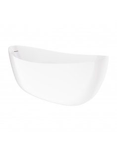 Wanna Wolnostojąca AVOLA V032XXLCH 180 Cm Korek Klik Klak Chrom 2