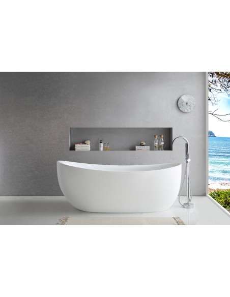 Wanna Wolnostojąca AVOLA V032XXLWH 180 Cm Korek Klik Klak Biały