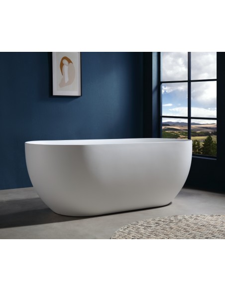 Wanna Wolnostojąca OLVENA V041MCH 150 Cm Korek Klik Klak Chrom