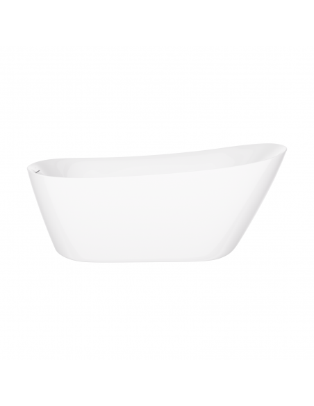 Wanna wolnostojąca ESTELLA II SLIM V038XLBL 170 cm Korek klik klak Czarny