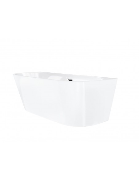 Wanna Przyścienna MONO E029LSCH Slim 160 Cm Korek Klik Klak Chrom