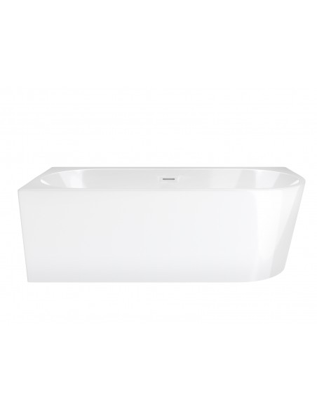 Wanna Wolnostojąca Narożna Corsan INTERO 170 X 80 Z Szeroką Krawędzią Montaż Lewostronny Korek Klik - Klak Biały