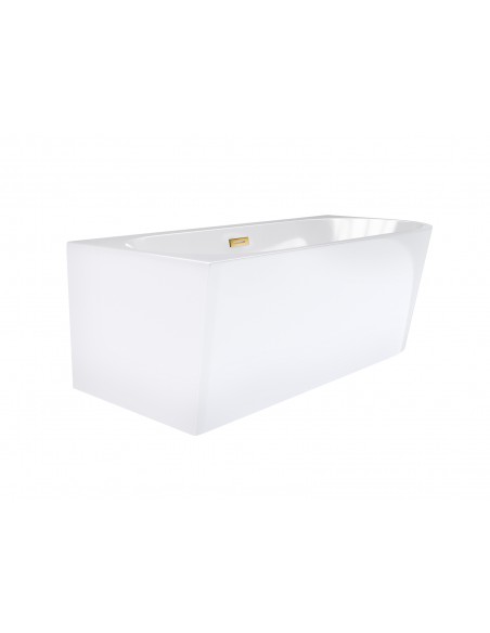 Wanna Wolnostojąca Narożna Corsan INTERO 170 X 80 Z Szeroką Krawędzią Montaż Lewostronny Korek Klik - Klak Złoty