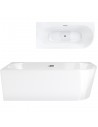 Wanna Wolnostojąca Narożna Corsan INTERO 170 X 80 Z Szeroką Krawędzią Montaż Lewostronny Korek Klik - Klak Chrom