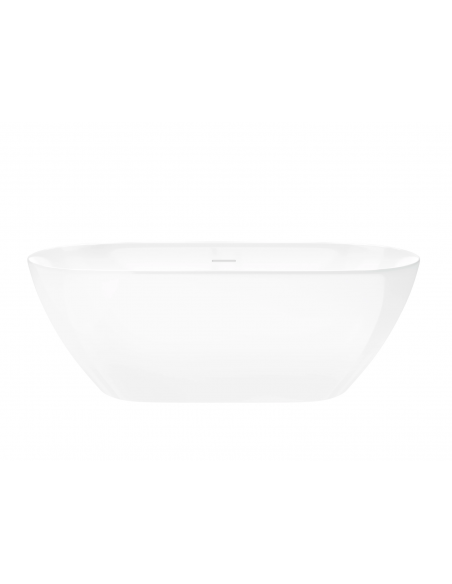 Wanna Wolnostojąca OLVENA V041MGM 150 Cm Przelew Szczelinowy Korek Klik Klak Gunmetal