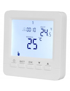 Termostat do ogrzewania podłogowego Sieme C05 Basic – ujęcie pod kątem