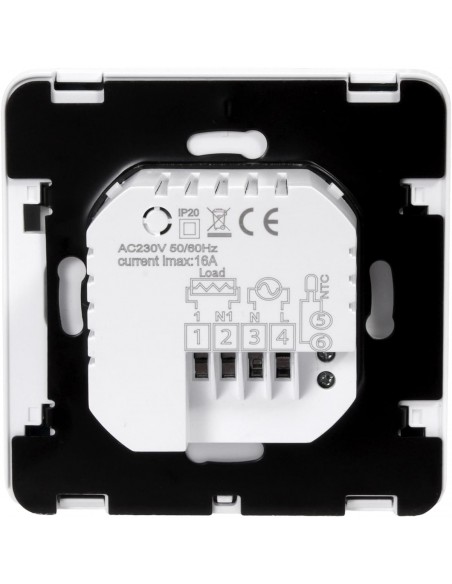 Tył sterownika Sieme C05 Basic – złącza do instalacji ogrzewania podłogowego