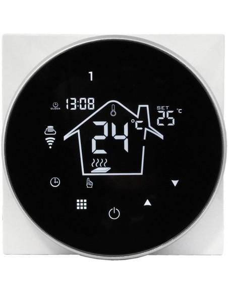 Termostat WiFi Sieme CX12 Ring biały – nowoczesny sterownik do ogrzewania podłogowego