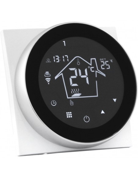 Termostat WiFi Sieme CX12 Ring biały – nowoczesny sterownik do ogrzewania podłogowego