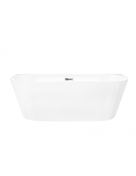 Wanna przyścienna MONO E029XLBSL 170x80 cm Korek klik-klak Biały
