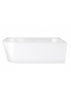 Wanna narożna INTERO V240XLPCH 170 cm Montaż prawostronny Przelew szczelinowy Korek klik klak Chrom 2
