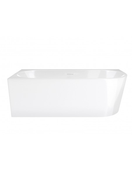 Wanna narożna INTERO V240MLBRG 150 cm Montaż lewostronny Przelew szczelinowy Korek klik klak Miedziane Złoto Szczotkowane
