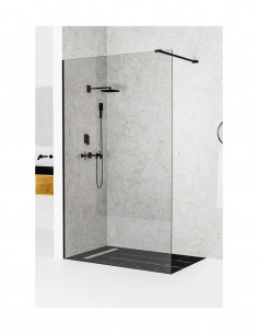 Ścianka prysznicowa walk-in 70 cm Wiper VERRE BLACK 1