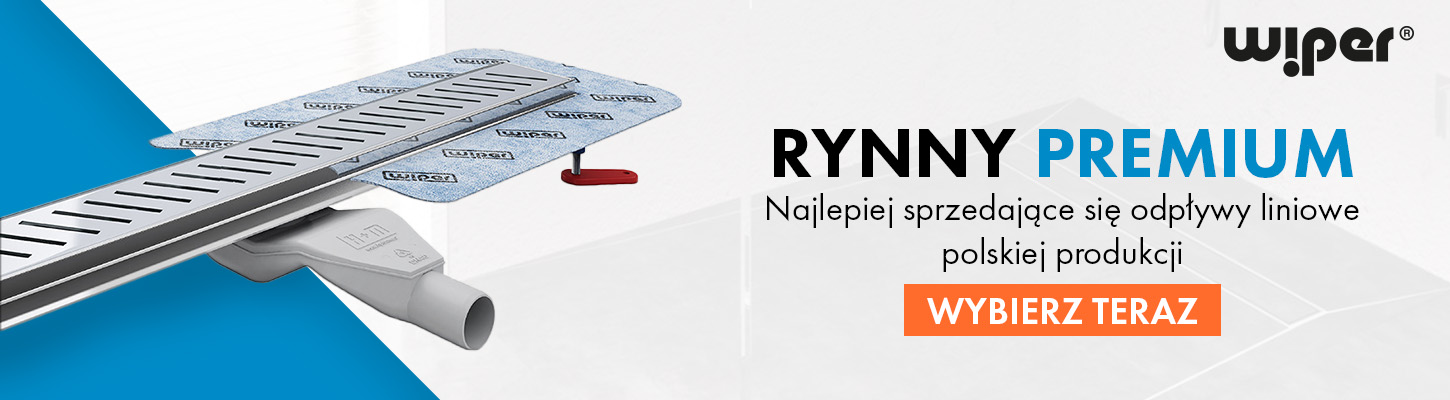 Odpływy liniowe Wiper Premium