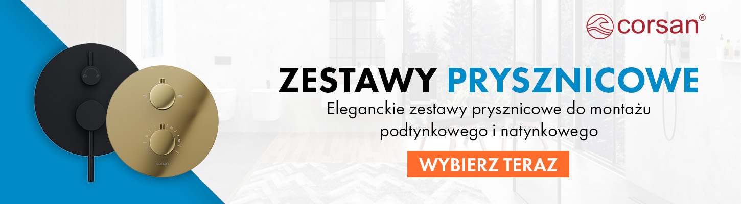 Zestawy prysznicowe podtynkowe i natynkowe